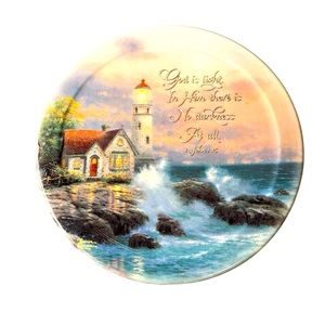 Beautiful Beacon of Hope by Thomas Kinkade  8" plate Bradford Exchange